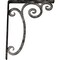 Ekena Millwork Avery Wrought Iron Bracket, (Single center brace), Antiqued Warm Silver 1 1/2"W x 12"D x 15"H BKTM01X12X15SAVAWS - alternate 2